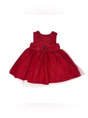 Red holiday/formal tulle layer dress baby size 6-12 months